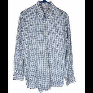 PETER MILLAR Men’s Medium Long Sleeve Shirt Plaid